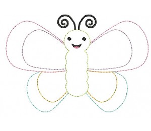 Stickdatei - Happy Spring Schriftzug